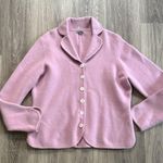 Ann Taylor  Mauve Knit Cardigan XL Angora Wool Women’s Jacket Classy Photo 0