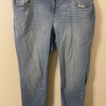 Torrid Womens Lighter Blue Wash 2-Button Jegging Jeans Size 22R 28” Inseam Photo 0