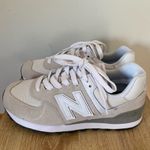 New Balance  574 WL574EVW Lightweight Lifestyle Sneaker - Tan/White - W6 Photo 7