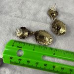 Shades of Green, Red, Purple Pierced Post Dangle Drop Earrings Faux Pearl Accent Red Photo 10