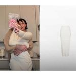 Cult Gaia Chasina Floral Appliqué Crochet Cotton Maxi Skirt Size XS Photo 7