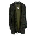 Sanctuary NWT  Camo Print Open Front Long Sleeve Cardigan Sweater Size Large L Photo 1