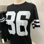 Wet Seal Black T-Shirt with White Number 86 Photo 11
