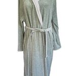 Stan Herman Large Green Robe Velour Belted Full Length Bathrobe Terrycloth Photo 0
