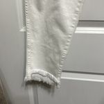 Madewell White  button‎ fly skinny jeans with raw hem NWT Photo 1