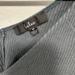 Lulus Lulu’s Green crop top! Hunter green button up bell sleeves women’s size medium! Photo 1