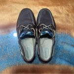 Sperry Top Sided Intrepid Dark Brown Leather and Blue Plaid Shoes size 8 Photo 7