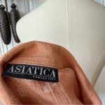 Asiatica Kansas City Terracotta Clay Tone Linen Button Down Orange Photo 6