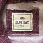 Blue Bay California Drawstring Turtleneck Pullover Long Sleeve Sweater Red Size M Photo 4