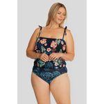 Johnny Was New. Boho floral blouson swimsuit. Retails $238. 3X Photo 2