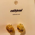 Edikted Gold Knot Earrings Elegant Jewelry Photo 0