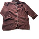 Diane Von Furstenberg  The Color Authority Fleece Coat Jacket Brown Size M/L Photo 7