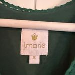 J. Marie green Ginny embroidered ruffle sleeve dress small Photo 3