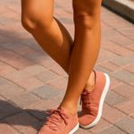 Groundies Rust Knit Barefoot Sneakers Minimalist Grounding Wide Toe Granola Eco Pink Size 10 Photo 1