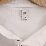 Urban Outfitters BDG Ribbed Short Sleeve Cropped Top Henley Tshirt White Photo 3