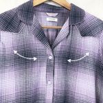 Wrangler  Womens Flannel Nightshirt M‎ Western Sleep Retro Rodeo Coastal Cowgirl Photo 2