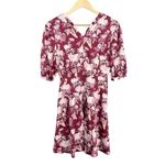 Three Floor REVOLVE  Floral Hand Dress Anemone Purple Maroon Pink Photo 2