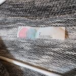 FP Beach  Free‎ People Striped Hooded Pullover Black Gray Size Large Photo 3