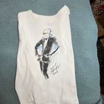 Karl Lagerfeld 2008  Key to the Cure Cotton Long Sleeve T Shirt Size L Large EUC Photo 4