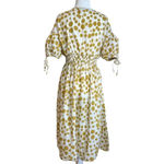 kourt Polka Dot Holly Dress in Yellow Large Womens Cotton Midi Photo 5