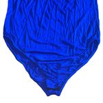 Glitz Ruffled Off The Shoulder Blue Bodysuit Large Photo 5