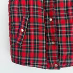 Gretchen Scott  Tartan Plaid Vest Womens Small Red Puffer Duke Of York Jacket Photo 2