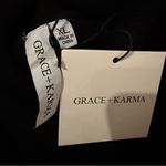 Grace + Karma NWT Black Sweater Dress Women’s Size XL Long Sleeve Belted Turtle Photo 2