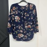 Fun2Fun NWOT Stitch Fix  Floral Blouse Blue Boho Size Small Photo 3