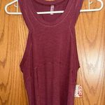 Free People Silver Lining Red Tempo Tank Top Photo 0