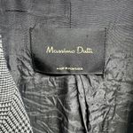 Massimo Dutti  Women's Houndstooth Plaid Double‎ Breasted Linen Blazer Jacket 4 Photo 3