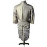 Adrianna Papell  Occasions Bronze Shutter Pleat Dress  & Jacket Sz 8 Photo 12