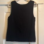 Larry Levine  | Basic Black & White Tank Top Blouse Size Large Photo 2