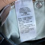 J Crew Size 23 Petite Demi Boot Crop Exposed Button Fly Solid Blue Dark Wash Photo 10