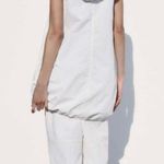 ZARA NWT!  White Nylon Balloon Hooded Dress Photo 1