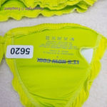 New! Set! It's Now Cool x Free People the frill tri eco neon lime rib bikini, S Green Photo 14