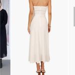 Petal and Pup  NWOT $99 White strapless rosetta midi dress XL 16 Photo 7