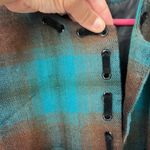 Trenz Woman Womens Plaid Cropped Blazer Size 1X ✔️ Blue Photo 2