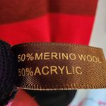 The Limited NWT Women's  Sweater Dress Red Black Pink Stripe Herringbone Size XS Photo 3