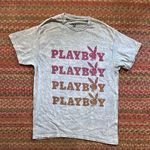 Playboy BUNNY GREY STONE WASH LOGO GRAPHIC TEE Photo 0