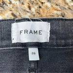 frame denim FRAME ALI High Rise Cigarette Skinny Jeans Women’s 28 Gray Acid Wash Raw Hem Photo 7
