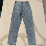 Hollister  Ultra High Rise Mom Jeans Raw Hem Distressed Patch Work Womens Size 1R Photo 6