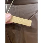 SKIMS Faux Leather Shorts Womens XS Cocoa Brown AP-BKS-1030 Biker High Rise New Photo 3