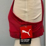 Puma Women Mid Impact Fashion Luxe Ellavate Persian Red-Matte Foil Pr Bra Size M Photo 10