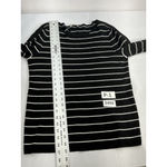 Womans DB Size 2x Navy White Stripe Pullover Long Sleeve Sweater Photo 6