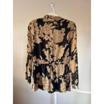 Shoshanna  Silk Blouse Floral Long Sleeve Top - Size 6 Bohemian Contemporary Chic Photo 2