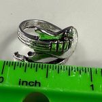 Guitar Shape Silver Tone Fashion Ring Size 5.5 Unisex Music Lover Pinky Ring Photo 9
