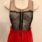 Umgee Worn Once sheer  tank blouse. Beautiful lace top with a sheer bottom.Sz M Photo 2