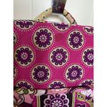 Vera Bradley  Very Berry Paisley Small Backpack Bag Plum & Pink Retired‎ 12" X 9" Photo 3