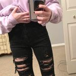 American Eagle Outfitters black ripped jeans Size 00 Photo 0