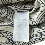 CAbi NEW  Off White Black Printed Scrollwork Sleeveless Tunic Tank Top Small Photo 5